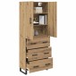vidaXL Highboard 2 τμχ. Artisan Oak 69,5 x 34 x 180 εκ.