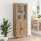 vidaXL Highboard 2 τμχ. Artisan Oak 69,5 x 34 x 180 εκ.