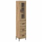 vidaXL Highboard Artisan Oak 34,5 x 34 x 180 εκ. Επεξεργασμένο Ξύλο