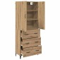 vidaXL Highboard Artisan Oak 69,5 x 34 x 180 εκ. Επεξεργασμένο Ξύλο