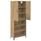 vidaXL Highboard Artisan Oak 69,5 x 34 x 180 εκ. Επεξεργασμένο Ξύλο