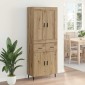vidaXL Highboard 2 τμχ. Artisan Oak 69,5 x 34 x 180 εκ.