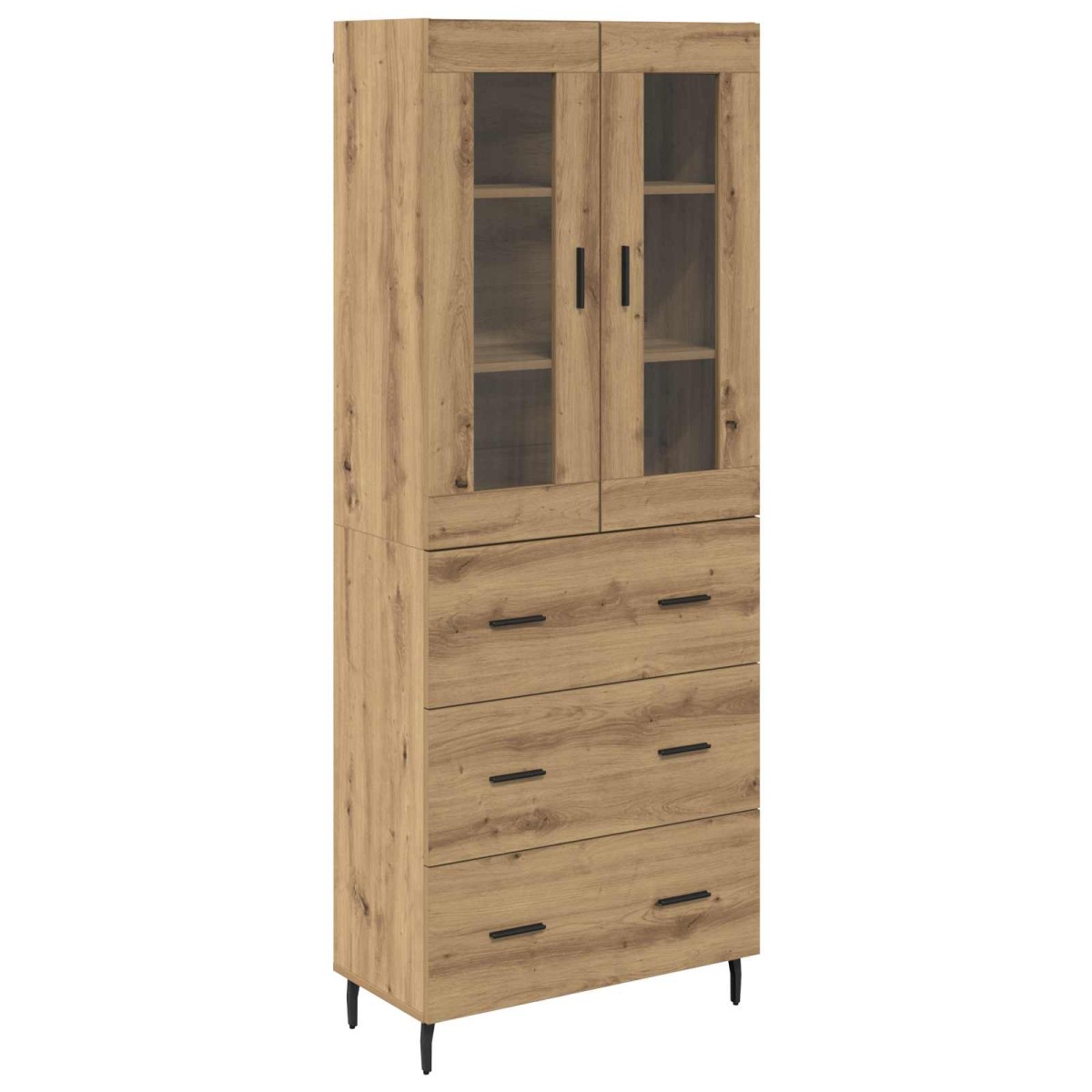 vidaXL Highboard 2 τμχ. Artisan Oak 69,5 x 34 x 180 εκ.