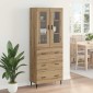 vidaXL Highboard 2 τμχ. Artisan Oak 69,5 x 34 x 180 εκ.