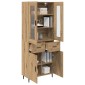 vidaXL Highboard 2 τμχ. Artisan Oak 69,5 x 34 x 180 εκ.