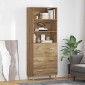vidaXL Highboard Artisan Oak 69,5 x 32,5 x 180 εκ Επεξεργασμένο Ξύλο