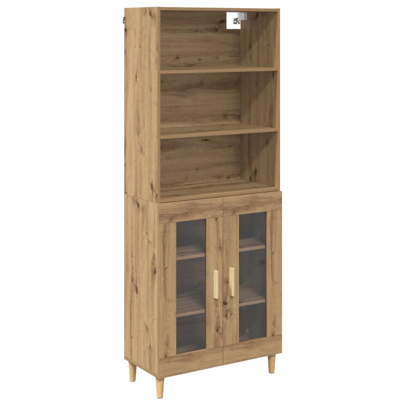 vidaXL Highboard Artisan Oak 69,5 x 32,5 x 180 εκ Επεξεργασμένο Ξύλο