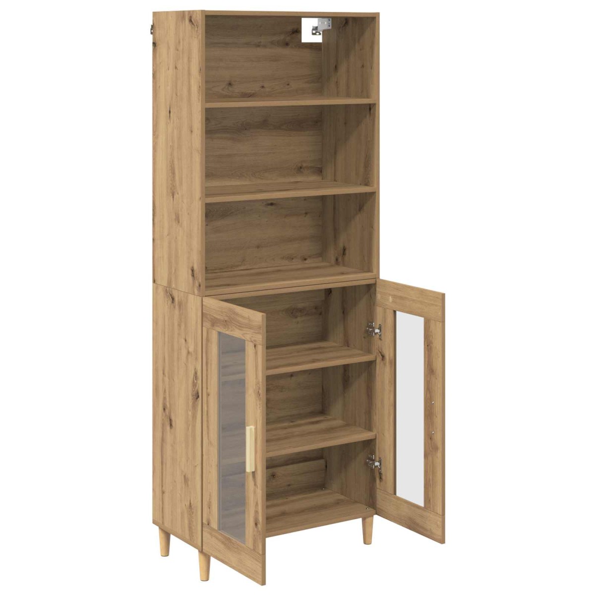 vidaXL Highboard Artisan Oak 69,5 x 32,5 x 180 εκ Επεξεργασμένο Ξύλο