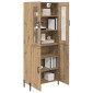 vidaXL Highboard Artisan Oak 69,5 x 34 x 180 εκ. Επεξεργασμένο Ξύλο