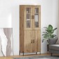 vidaXL Highboard Artisan Oak 69,5 x 34 x 180 εκ. Επεξεργασμένο Ξύλο