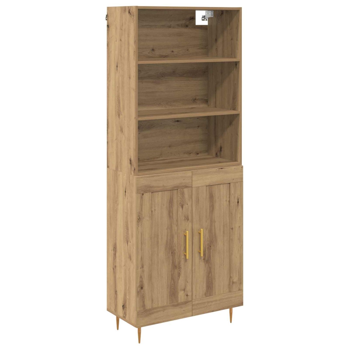 vidaXL Highboard Artisan Oak 69,5 x 34 x 180 εκ. Επεξεργασμένο Ξύλο