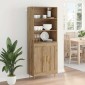 vidaXL Highboard Artisan Oak 69,5 x 34 x 180 εκ. Επεξεργασμένο Ξύλο