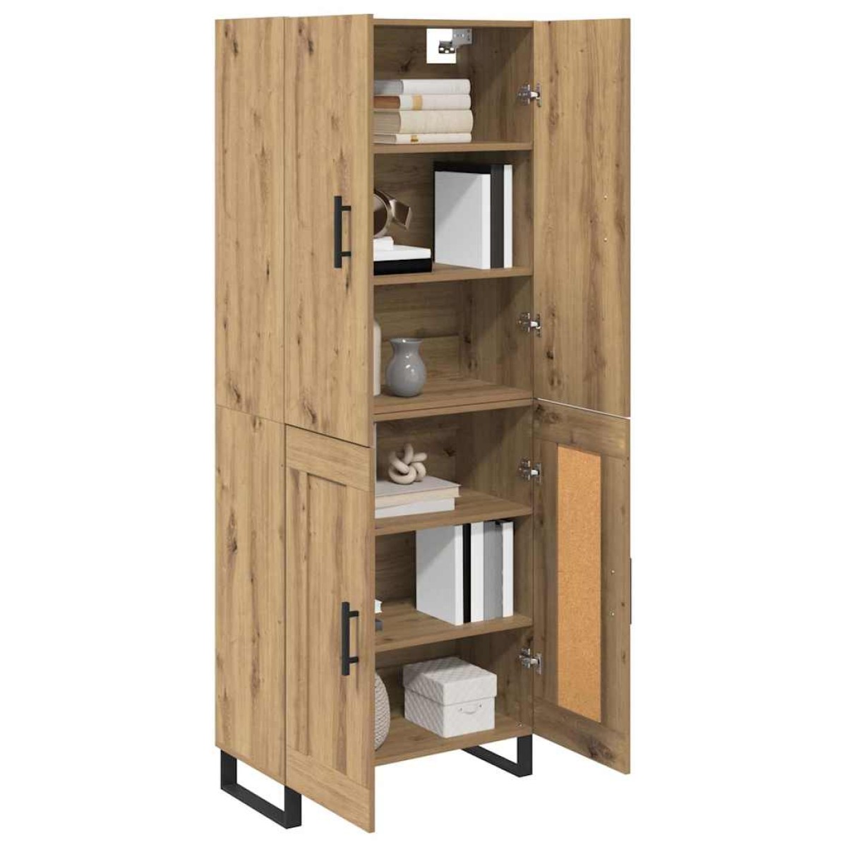vidaXL Highboard 2 τμχ. Artisan Oak 69,5 x 34 x 180 εκ.