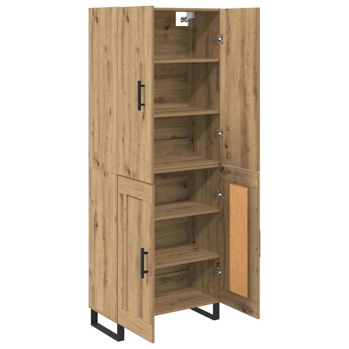 vidaXL Highboard 2 τμχ. Artisan Oak 69,5 x 34 x 180 εκ.
