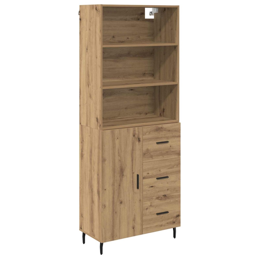 vidaXL Highboard 2 τμχ. Artisan Oak 69,5 x 32,5 x 180 εκ