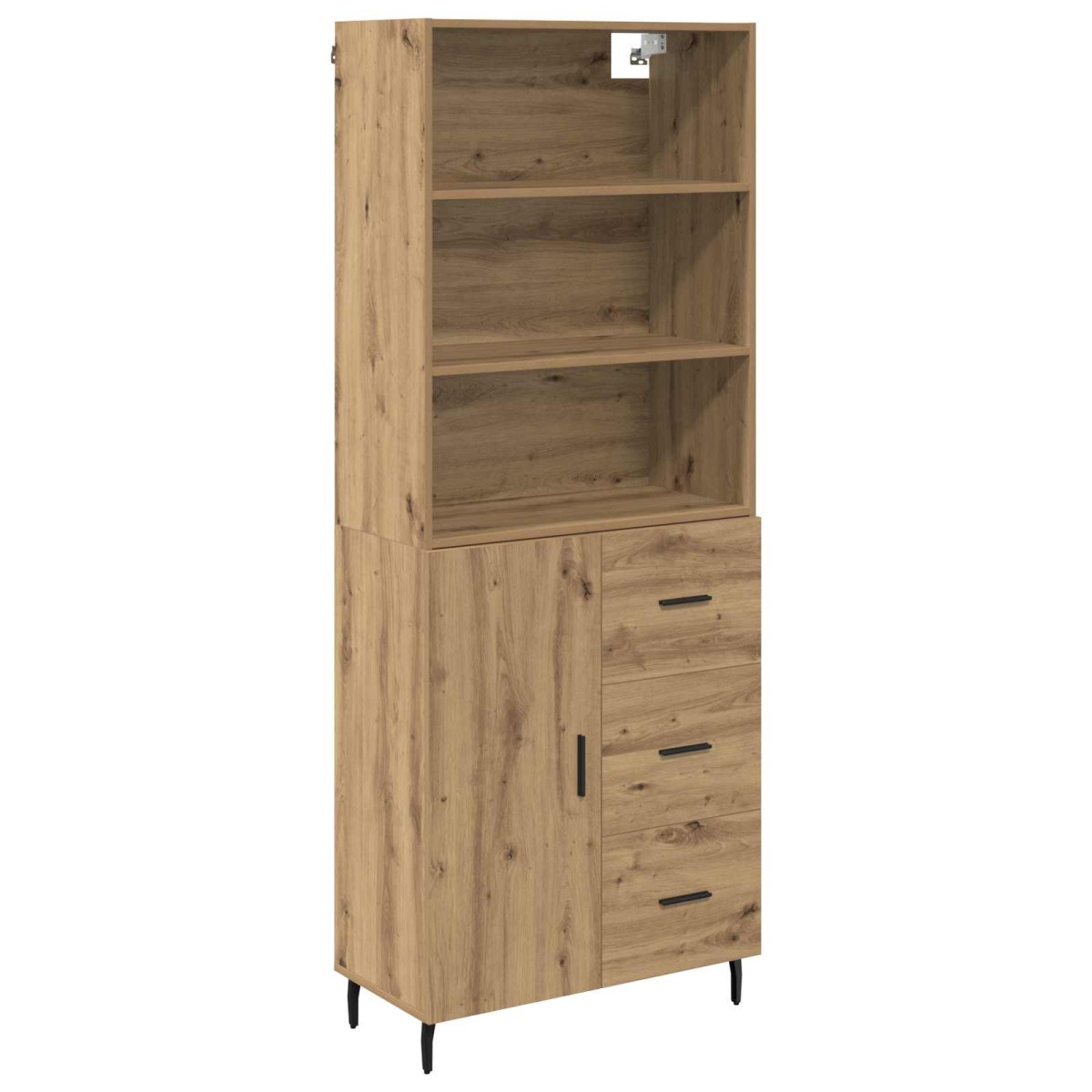 vidaXL Highboard 2 τμχ. Artisan Oak 69,5 x 32,5 x 180 εκ