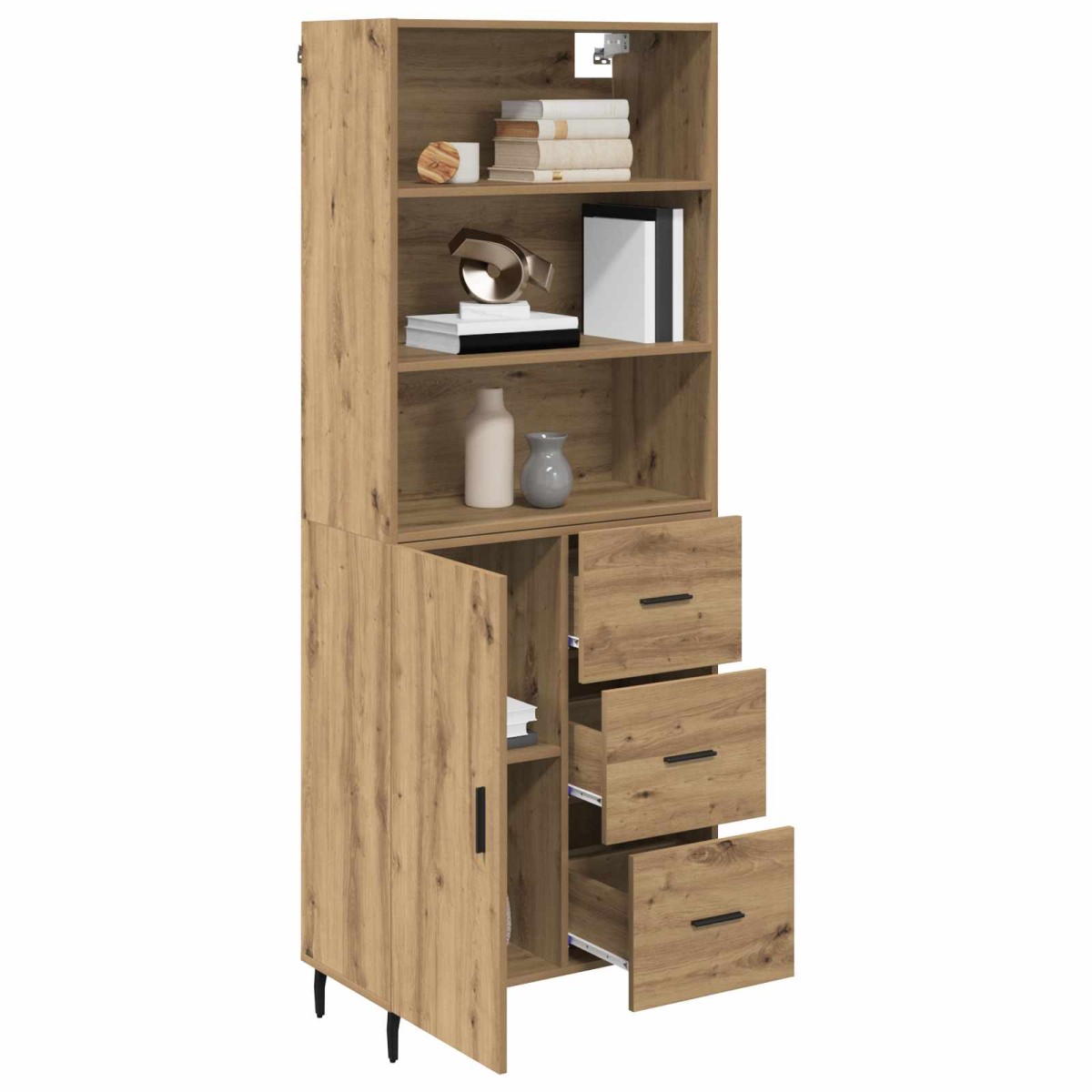 vidaXL Highboard 2 τμχ. Artisan Oak 69,5 x 32,5 x 180 εκ