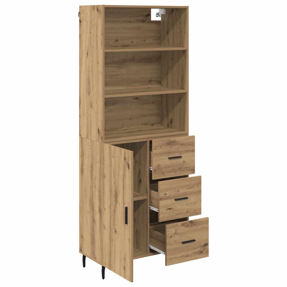 vidaXL Highboard 2 τμχ. Artisan Oak 69,5 x 32,5 x 180 εκ