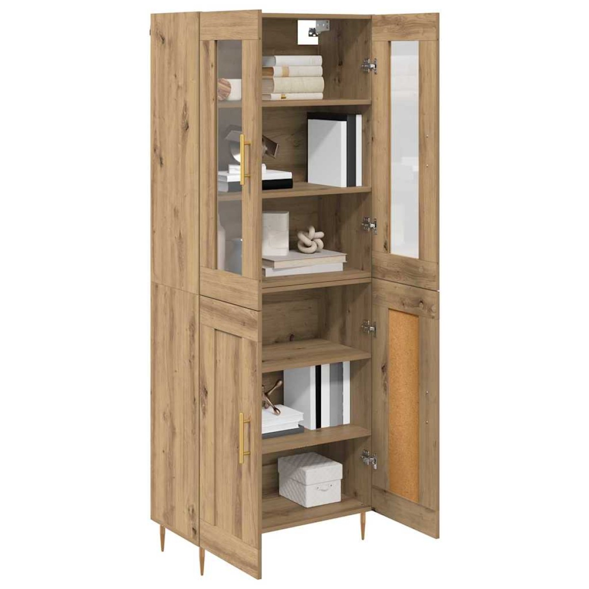 vidaXL Highboard 2 τμχ. Artisan Oak 69,5 x 34 x 180 εκ.