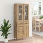 vidaXL Highboard 2 τμχ. Artisan Oak 69,5 x 34 x 180 εκ.
