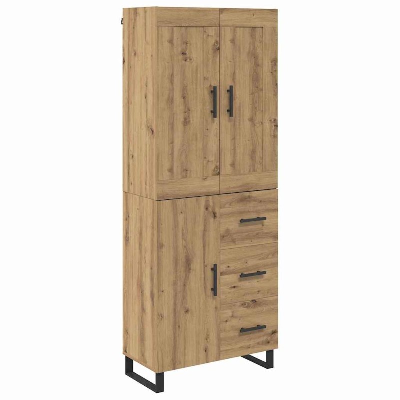vidaXL Highboard 2 τμχ. Artisan Oak 69,5 x 34 x 180 εκ.