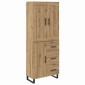 vidaXL Highboard 2 τμχ. Artisan Oak 69,5 x 34 x 180 εκ.