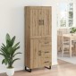 vidaXL Highboard 2 τμχ. Artisan Oak 69,5 x 34 x 180 εκ.