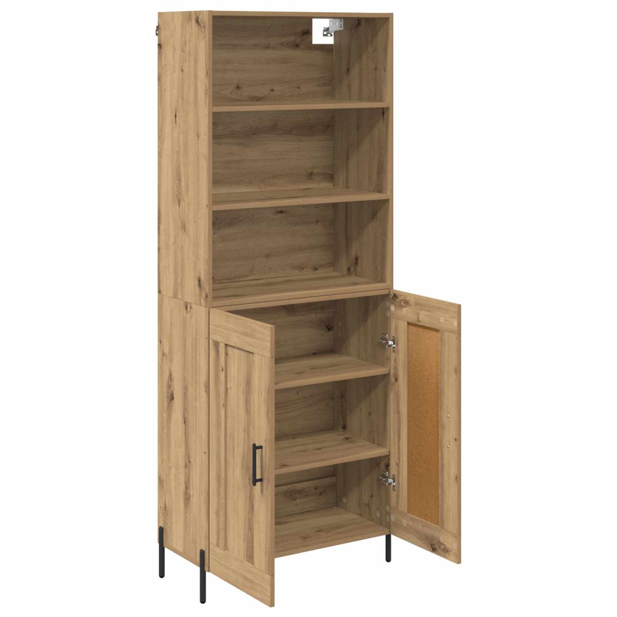 vidaXL Highboard Artisan Oak 69,5 x 32,5 x 180 εκ Επεξεργασμένο Ξύλο