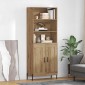 vidaXL Highboard Artisan Oak 69,5 x 32,5 x 180 εκ Επεξεργασμένο Ξύλο