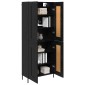 vidaXL Highboard 2 τμχ. Μαύρη Οξυά 69,5 x 34 x 180 εκ.