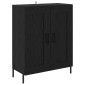 vidaXL Highboard 2 τμχ. Μαύρη Οξυά 69,5 x 34 x 180 εκ.