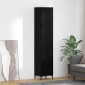 vidaXL Highboard Μαύρη Οξυά 34,5 x 34 x 180 εκ. Επεξεργασμένο Ξύλο