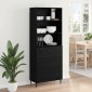 vidaXL Highboard 2 τμχ. Μαύρη Οξυά 69,5 x 34 x 180 εκ.