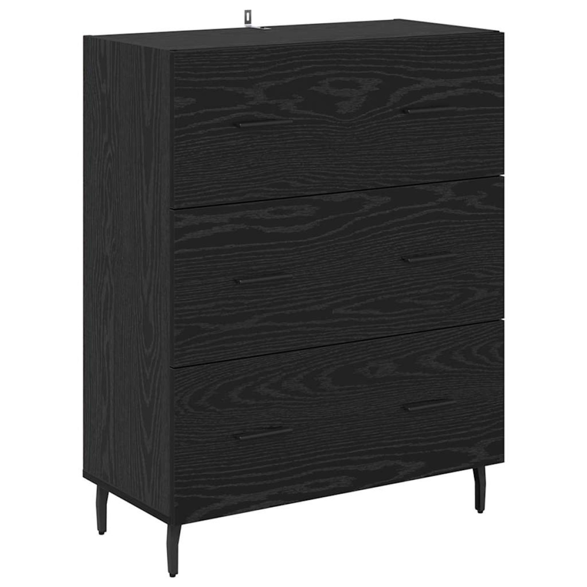 vidaXL Highboard 2 τμχ. Μαύρη Οξυά 69,5 x 34 x 180 εκ.