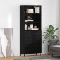 vidaXL Highboard 2 τμχ. Μαύρη Οξυά 69,5 x 34 x 180 εκ.