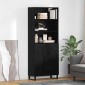 vidaXL Highboard 2 τμχ. Μαύρη Οξυά 69,5 x 34 x 180 εκ.