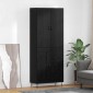 vidaXL Highboard 2 τμχ. Μαύρη Οξυά 69,5 x 34 x 180 εκ.