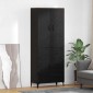 vidaXL Highboard Μαύρη Οξυά 69,5 x 34 x 180 εκ. Επεξεργασμένο Ξύλο