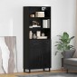 vidaXL Highboard 2 τμχ. Μαύρη Οξυά 69,5 x 34 x 180 εκ.