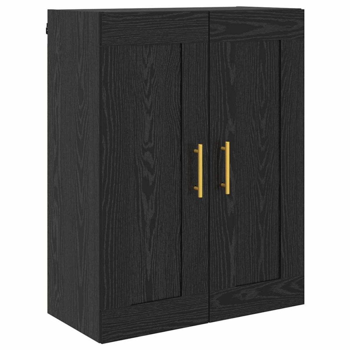 vidaXL Highboard Μαύρη Οξυά 69,5 x 34 x 180 εκ. Επεξεργασμένο Ξύλο