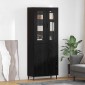 vidaXL Highboard 2 τμχ. Μαύρη Οξυά 69,5 x 34 x 180 εκ.
