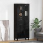 vidaXL Highboard 2 τμχ. Μαύρη Οξυά 69,5 x 34 x 180 εκ.