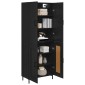 vidaXL Highboard Μαύρη Οξυά 69,5 x 34 x 180 εκ. Επεξεργασμένο Ξύλο