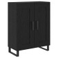 vidaXL Highboard 2 τμχ. Μαύρη Οξυά 69,5 x 34 x 180 εκ.