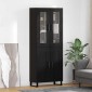 vidaXL Highboard 2 τμχ. Μαύρη Οξυά 69,5 x 34 x 180 εκ.