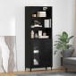 vidaXL Highboard Μαύρη Οξυά 69,5 x 34 x 180 εκ. Επεξεργασμένο Ξύλο