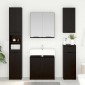 vidaXL Σετ Επίπλων Μπάνιου 3 τμχ. Μαύρη Οξυά 64,5 x 33,5 x 59 εκ.