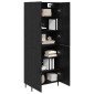 vidaXL Highboard 2 τμχ. Μαύρη δρυς 69,5 x 34 x 180 εκ.