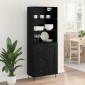 vidaXL Highboard 2 τμχ. Μαύρη Οξυά 69,5 x 34 x 180 εκ.