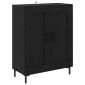 vidaXL Highboard 2 τμχ. Μαύρη Οξυά 69,5 x 34 x 180 εκ.
